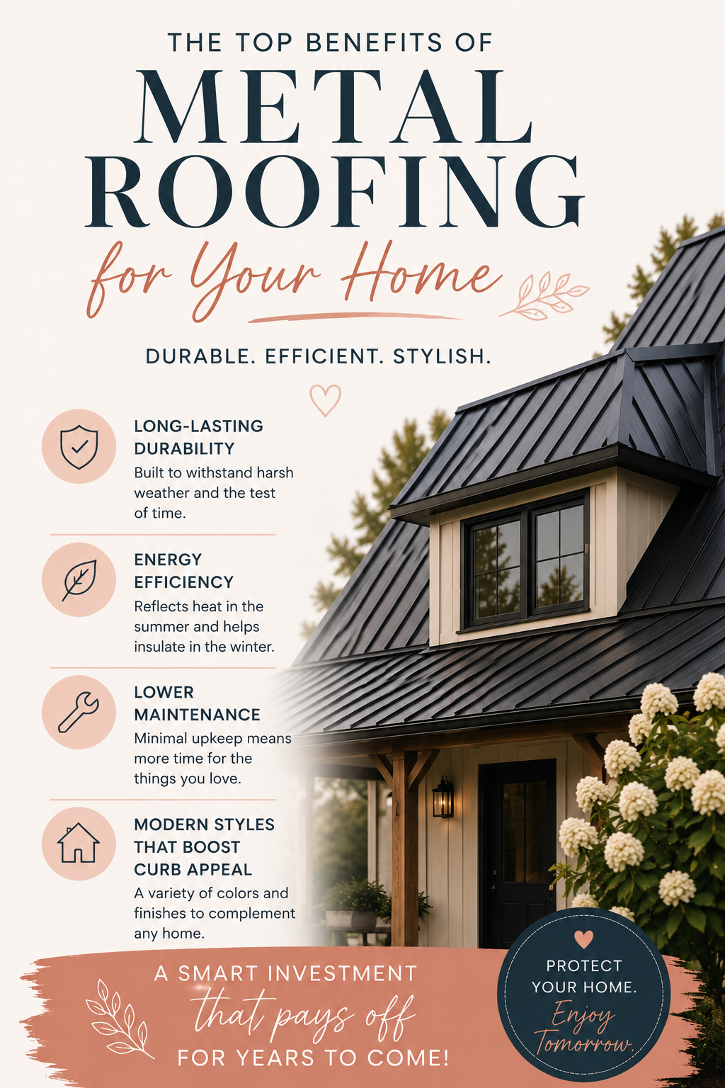 Is metal roofing worth it for your home? Learn why more homeowners are choosing metal roofs for durability, energy savings, low maintenance, and stylish exterior design that lasts for years to come.