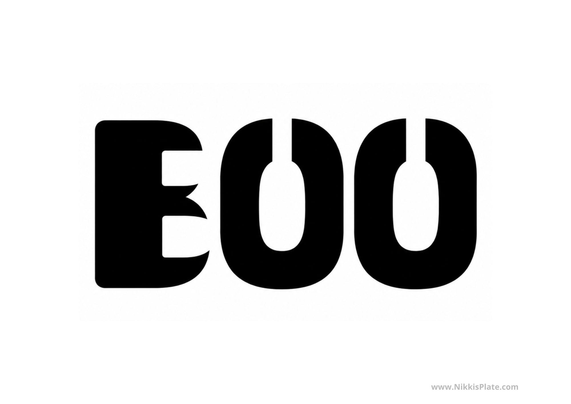 Easy BOO lettering pumpkin carving stencil with supported letter openings.