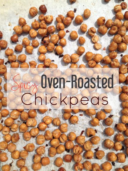 Spicy Oven Roasted Chickpeas; a great protein packed snack, or crunchy salad topper. Easy recipe, bursting with spice, and healthy. Vegan, gluten free, dairy free, and sugar free!  || Nikki's Plate