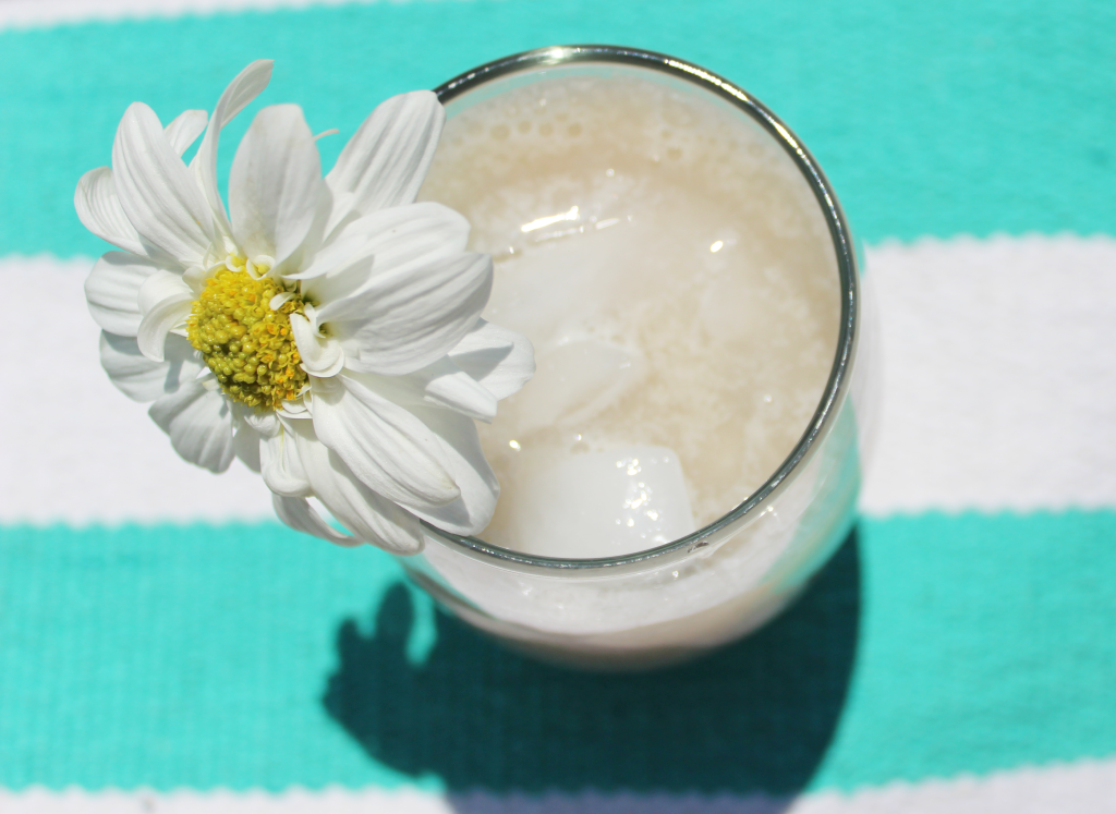 This dairy-free acai tea latte is the perfect summer drink