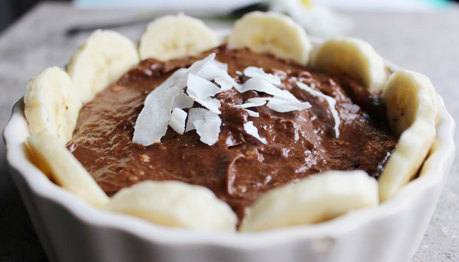 Chocolate banana mousse