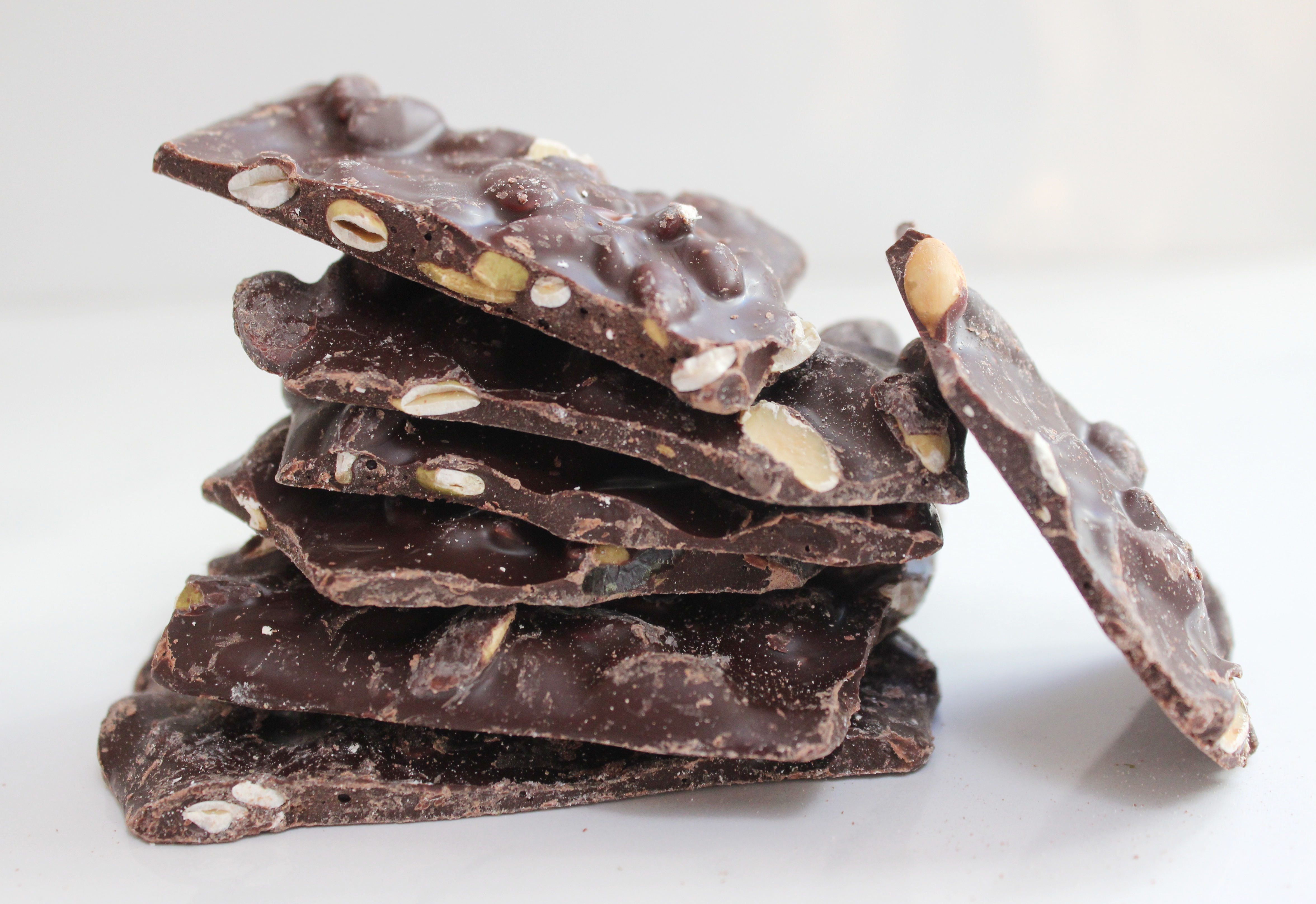 Chocolate Bark with Pumpkin seeds