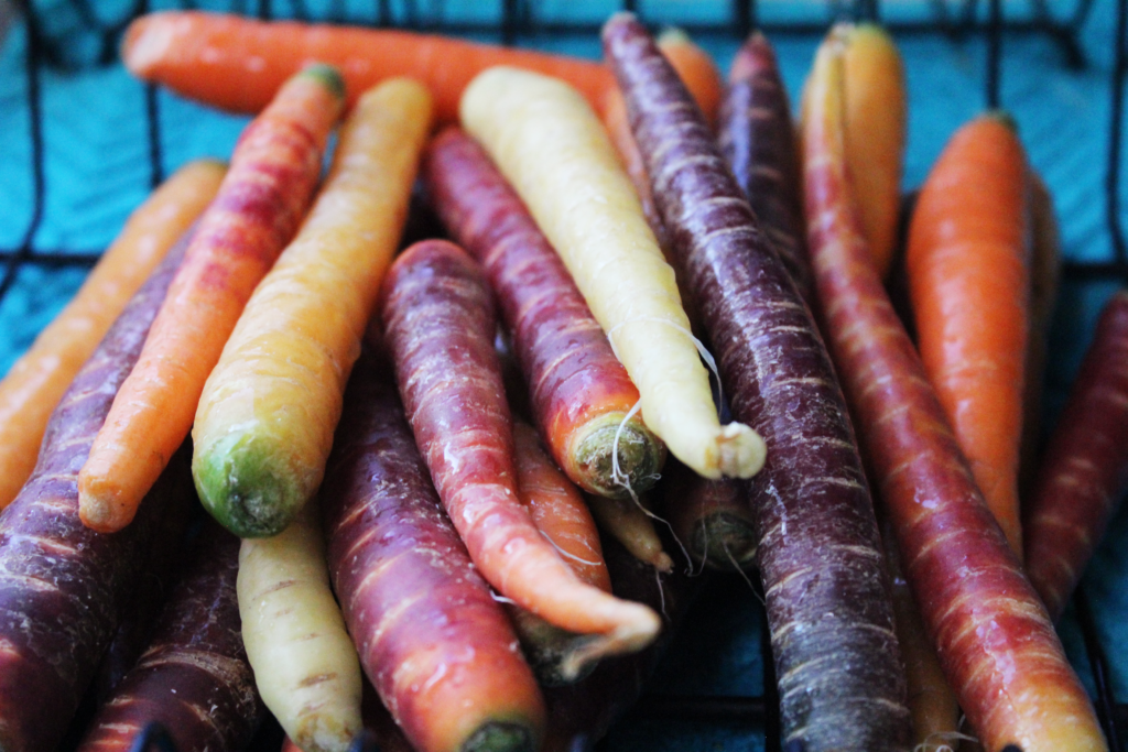 Rainbow Balsamic Carrots; Easy and healthy side dish with balsamic, parsley and rosemary flavours. Vegan and gluten free 