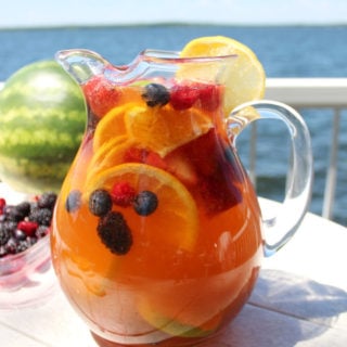 Jungle Juice Sangria Recipe || Perfect summer wine drink/cocktail loaded with fruit, juice and pop! || Nikki's Plate