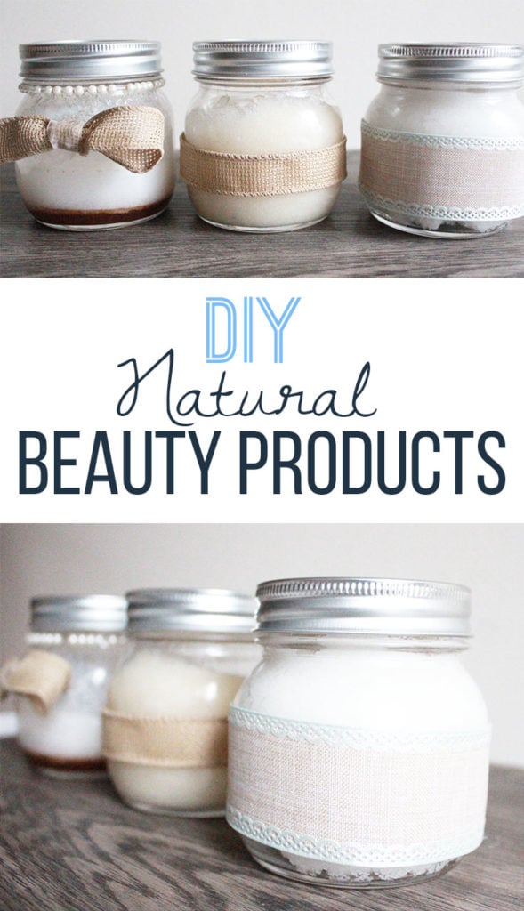 DIY Natural Beauty Products - 3 great recipes for a Body Sugar Scrub, Fresh Face Mask and Hair Mask. If you love coconut oil you'll love these!