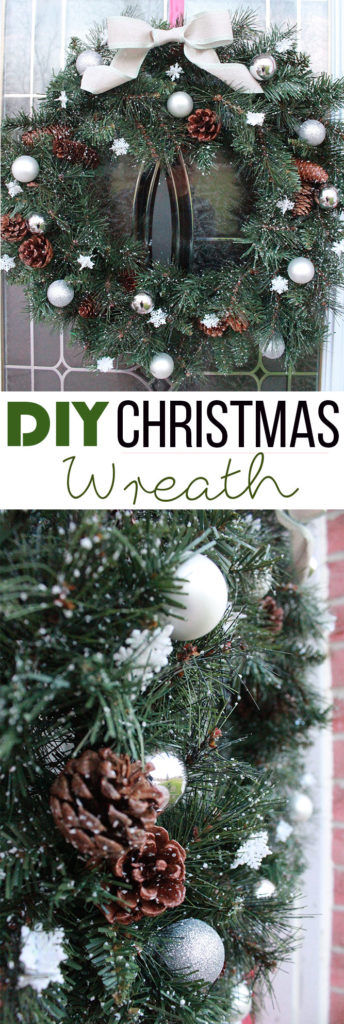 Here's how to make a simple DIY Christmas Wreath for your front door!