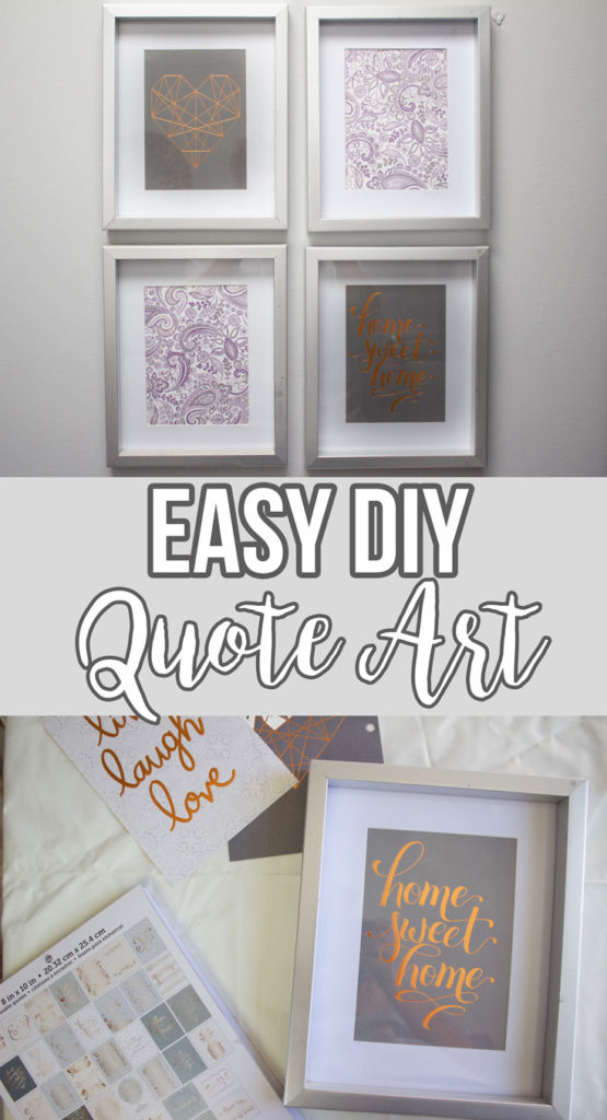 Easy DIY Framed Quotes - www.nikkisplate.com