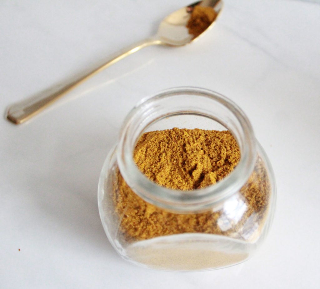 Jar of golden curry powder  || Nikki's Plate