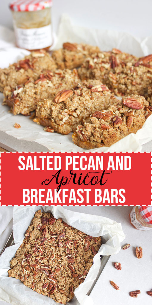 Salted Pecan and Apricot Breakfast Bars - Perfect Mothers Day Breakfast! #sayitwithhomemade @bonnemamanus www.nikkisplate.com