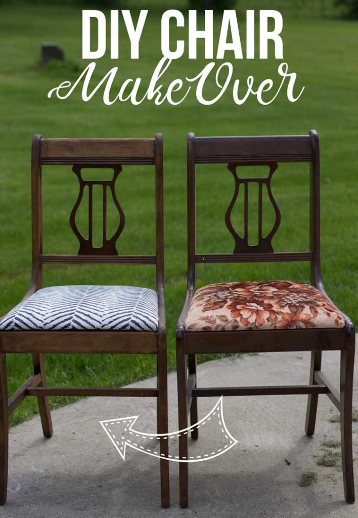 Vintage Chair Makeover! Before and After Pictures. Step by Step Instructions - www.nikkisplate.com