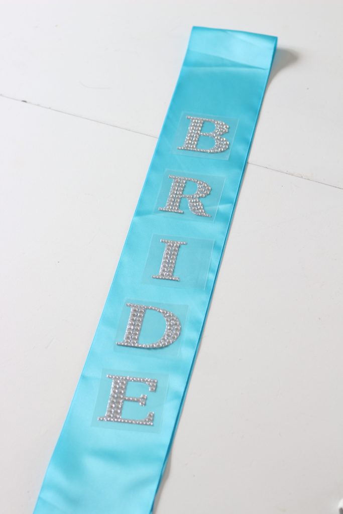 DIY Bridal Sash for a Bachelorette Party - www.nikkisplate.com