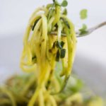 Jalapeno Pesto Zucchini Noodles - Nikki's Plate