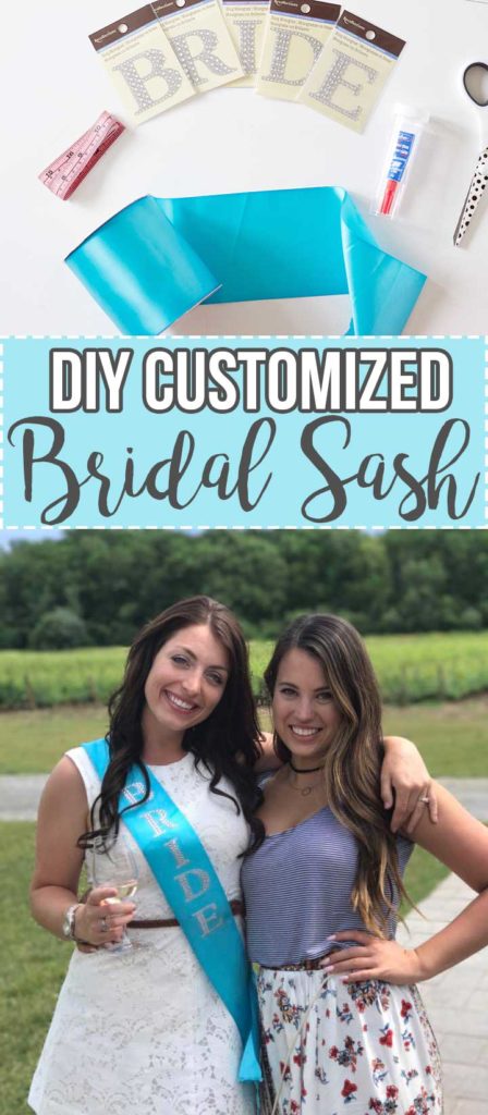 DIY Custom Bridal Sash for a Bachelorette Party - www.nikkisplate.com