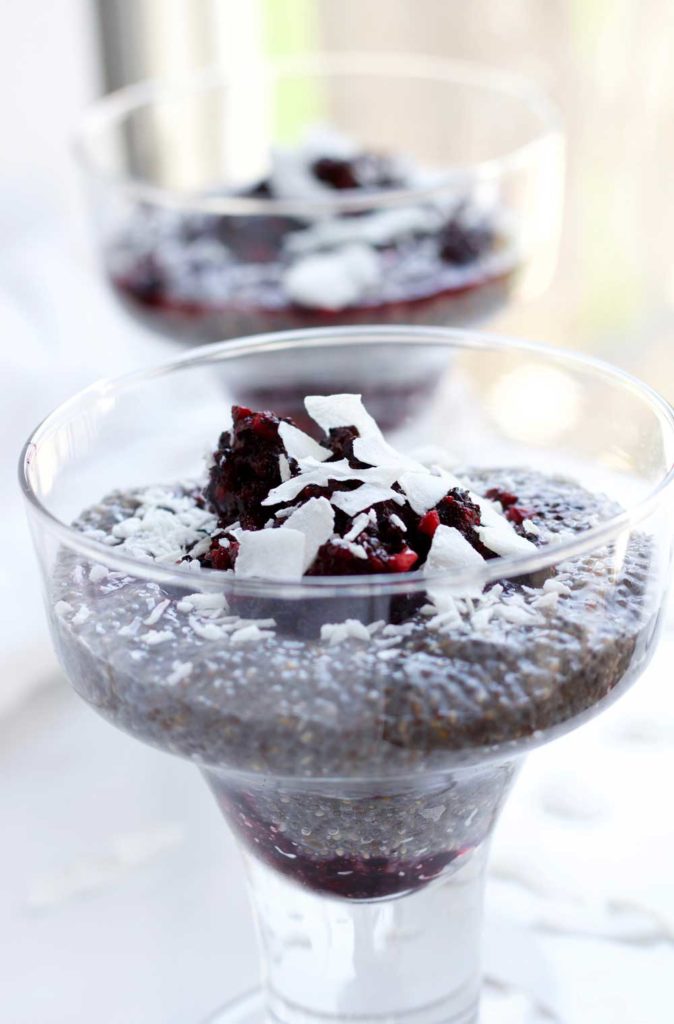 Berry and Coconut Chia Pudding - Nikki's Plate
