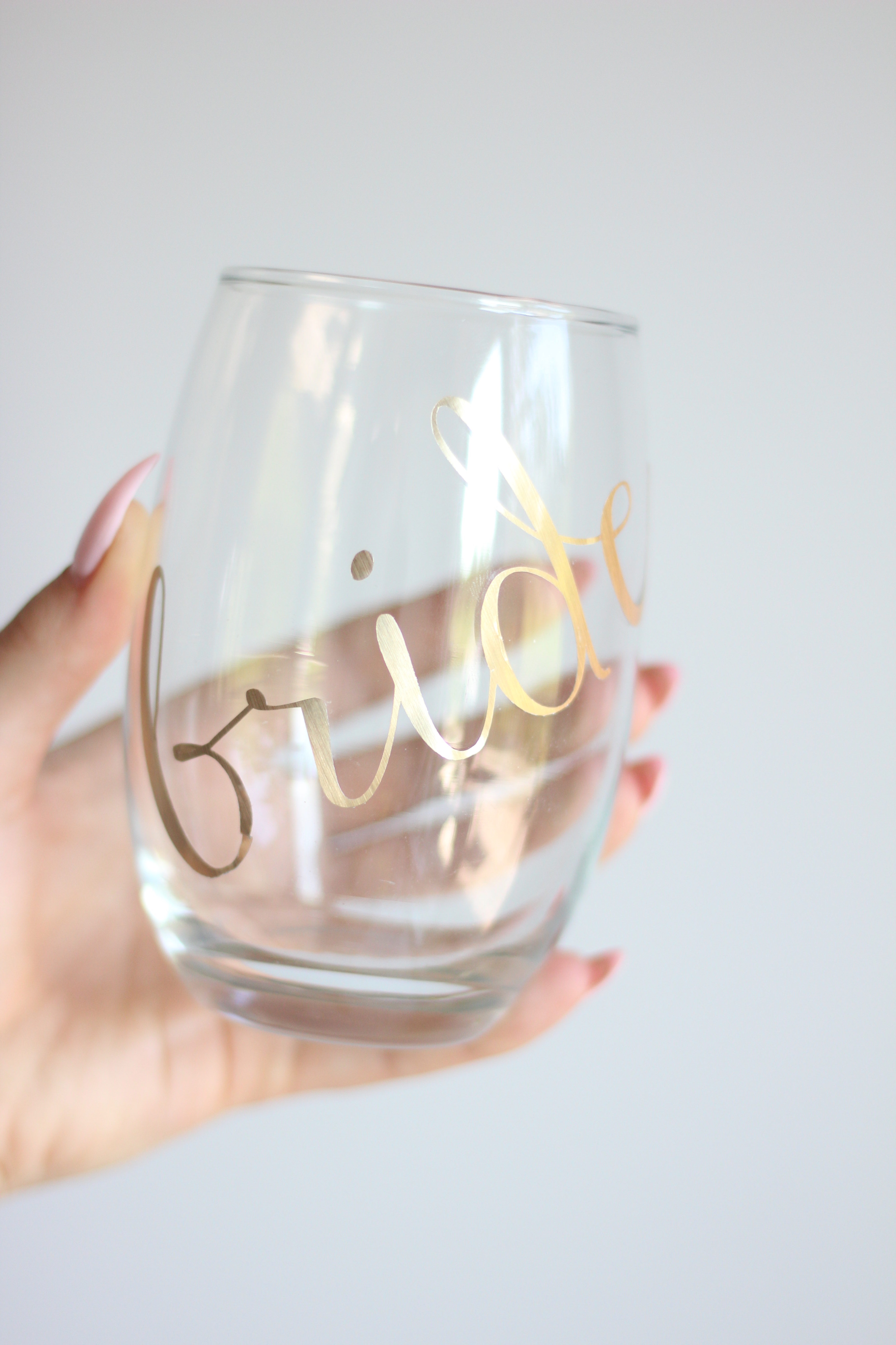 DIY Bride Decal Glass