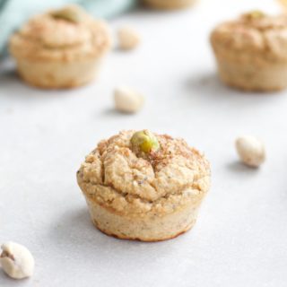 Pistachio Protein Muffins {Gluten Free + Vegan} - www.nikkisplate.com