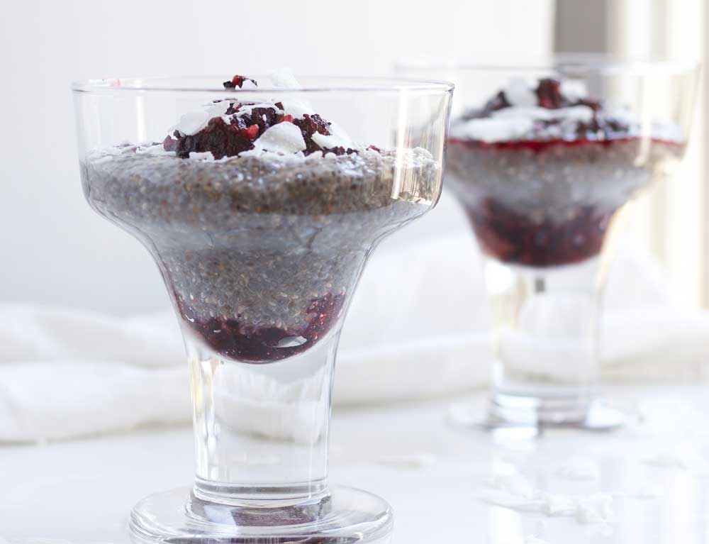 Berry and Coconut Chia Pudding - Nikki's Plate