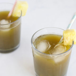 Pineapple Matcha Punch - Nikki's Plate