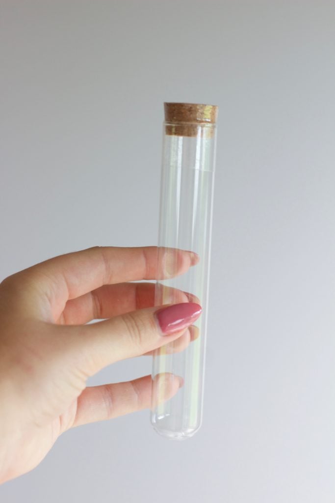 These glass tubes are the perfect way to package your homemade lavender epsom salts
