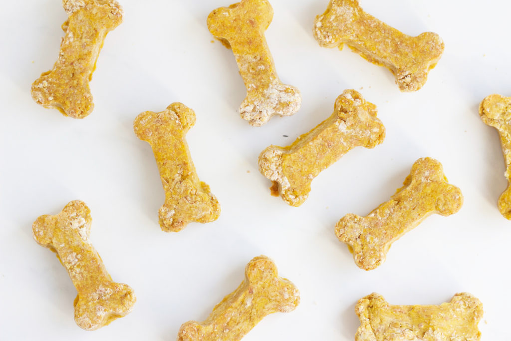 These homemade peanut butter and pumpkin dog treats are safe and healthy for dogs, and delicious!