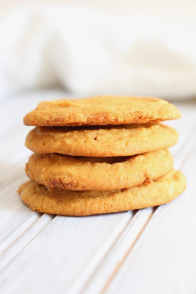 This easy pumpkin cookies recipe is gluten-free, vegan, dairy-free, and white sugar free.