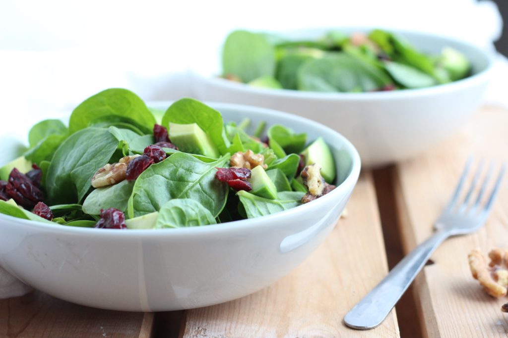 A cranberry walnut salad is a perfect light lunch that's healthy and satisfying in the summer