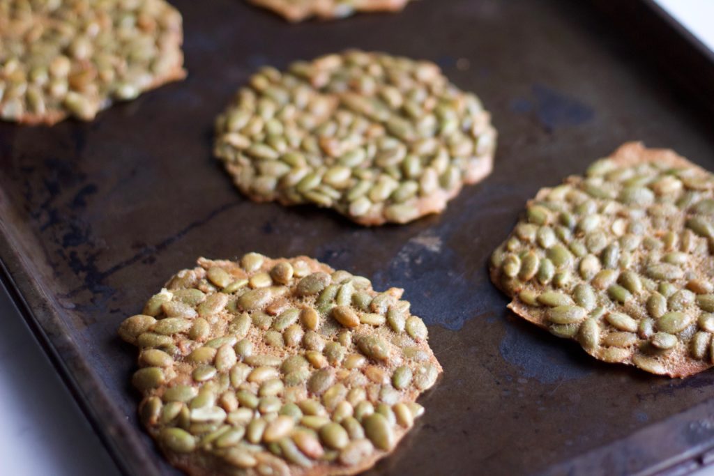 Healthy Pumpkin Seed Brittle - Gluten free, dairy free, healthy, healthier - sweet, salty, crunch