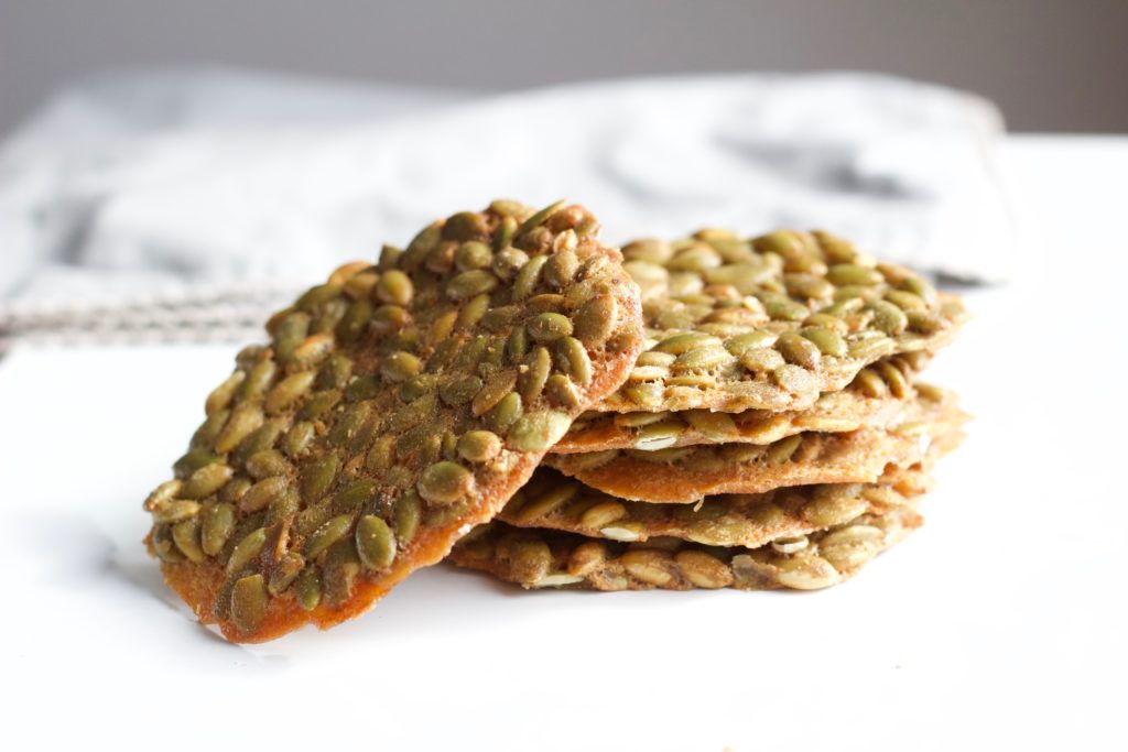 Healthy Pumpkin Seed Brittle - Gluten free, dairy free, healthy, healthier - sweet, salty, crunch