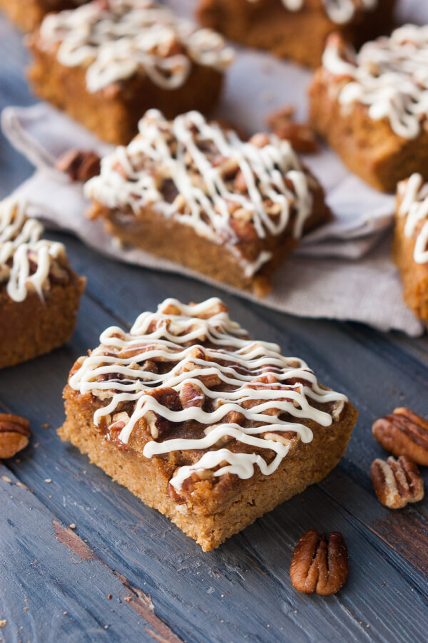 Easy gluten free pumpkin protein bars