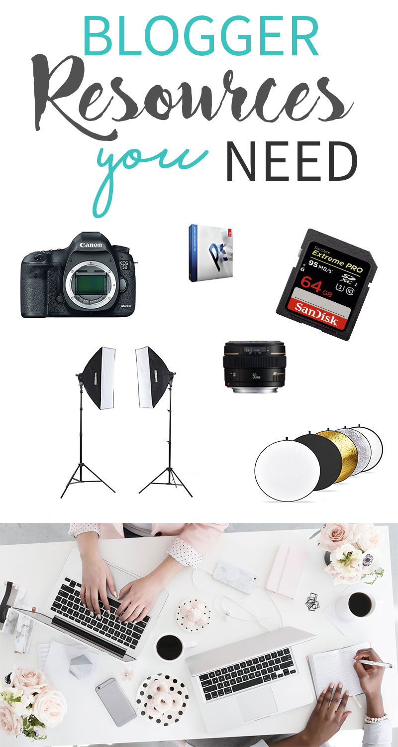 Blogger Resources You Need! || Blogging, Canon, DSLR, Photoshop, Lightbox, Reflector, Lens || www.nikkisplate.com