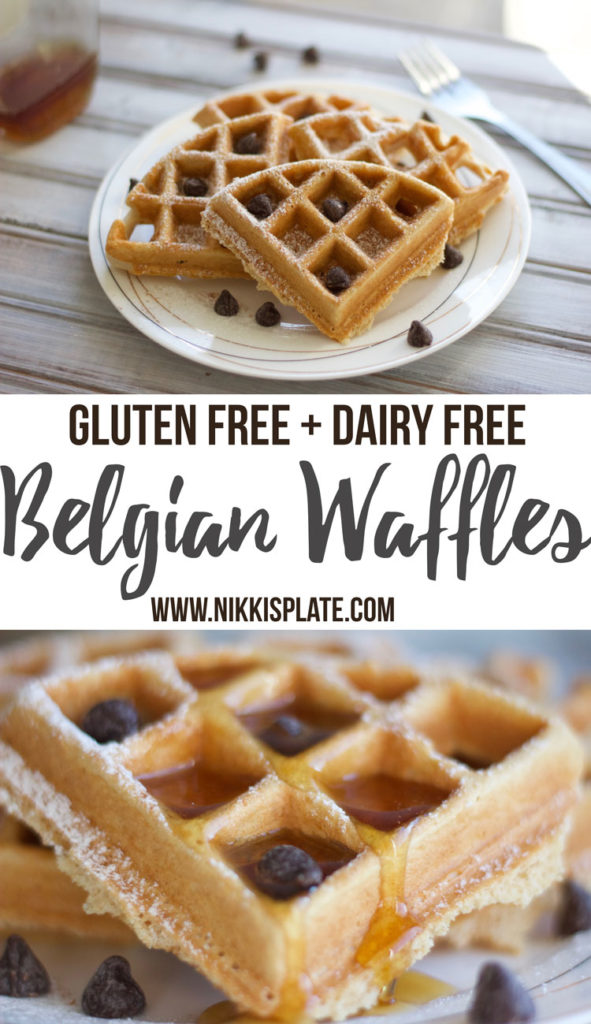 Easy Gluten and Dairy Free Belgian Waffles: Delicious, easy and healthy breakfast! | Nikki's Plate