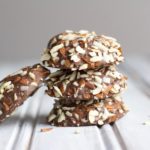 These chocolate dipped chestnut cookies are soft, chewy and delicious. A healthy baking twist on a traditional holiday Christmas treat! || Nikki's Plate