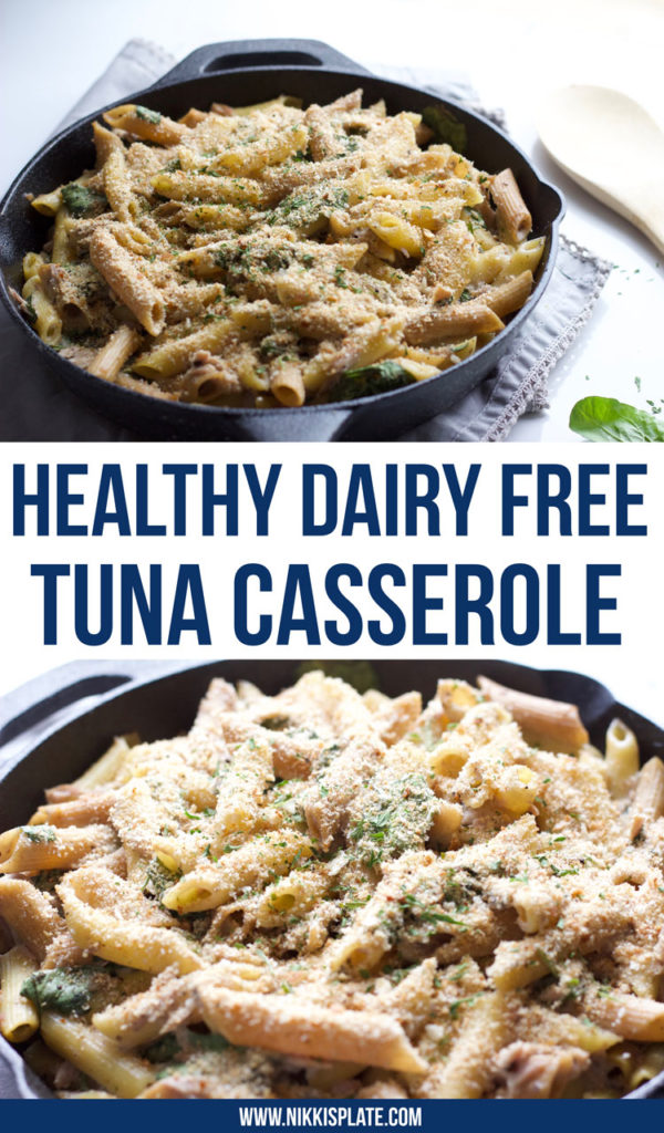 Healthy Dairy Free Tuna Casserole || Quick and Easy Gluten Free Dinner || Nikki's Plate