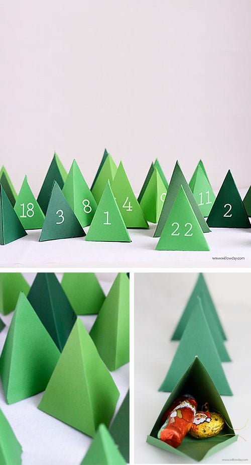 DIY Christmas Advent Calendars || Christmas decor, crafts and fun! Nikki's Plate