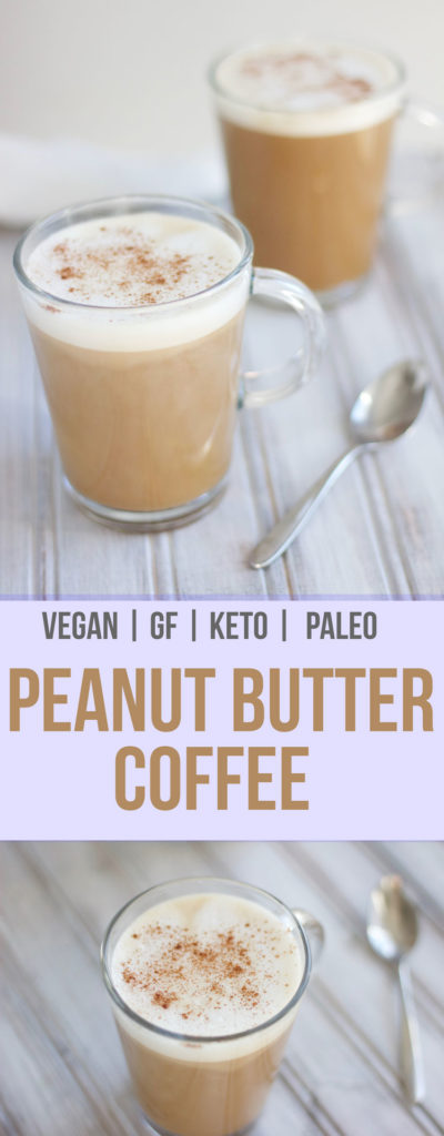 Peanut Butter Coffee | Vegan, Gluten Free, and Dairy Free, Paleo, Ketogenic || Nikki's Plate
