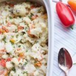 Creamy Cauliflower Bake with Tribelli Peppers || Gluten free, dairy free, vegan - Nikki's Plate www.nikkisplate.com