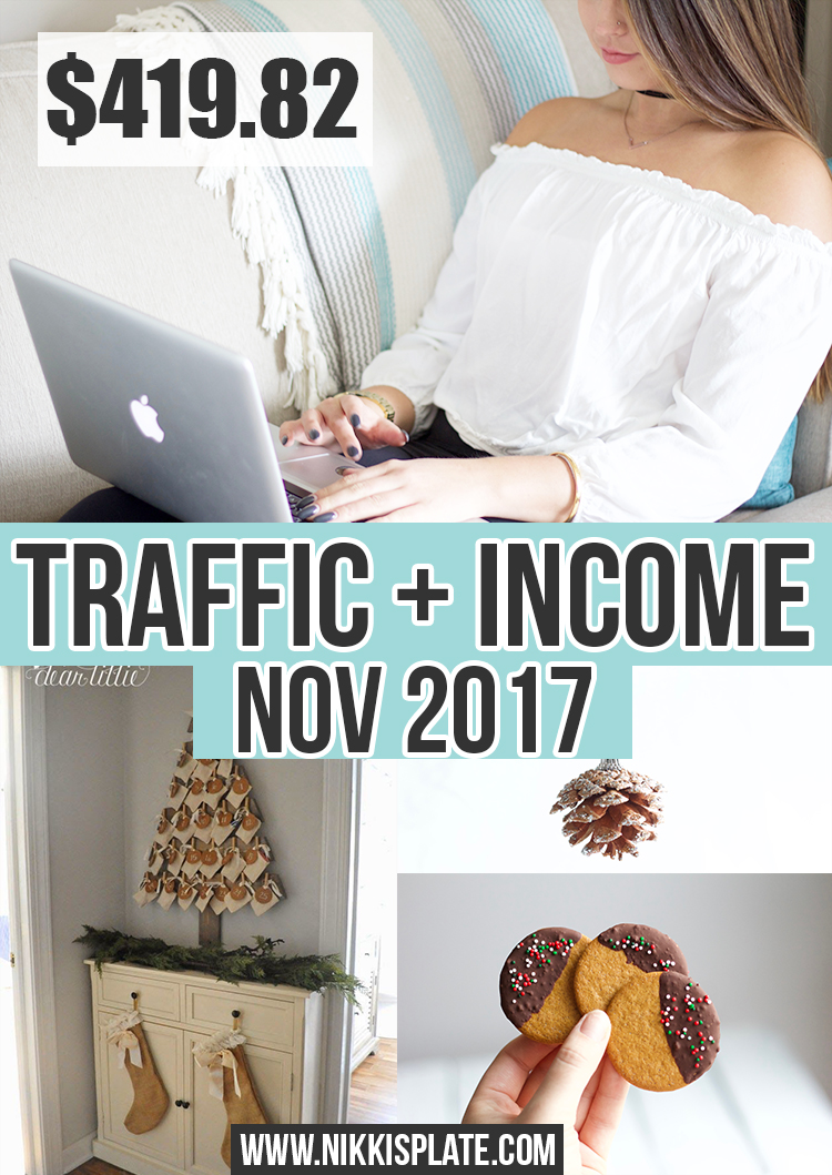 November 2017 TRAFFIC AND INCOME REPORT!