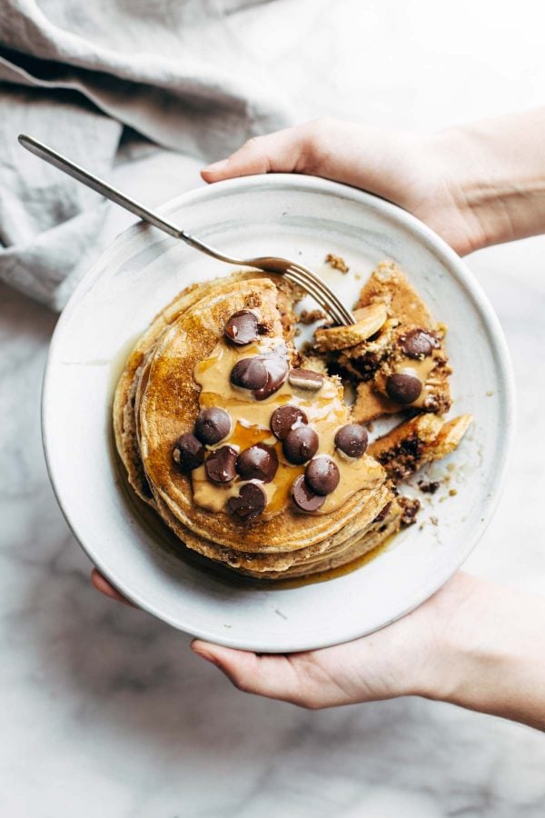 Protein packed pancakes are the perfect healthy breakfast that will fill you up and keep you going all morning long