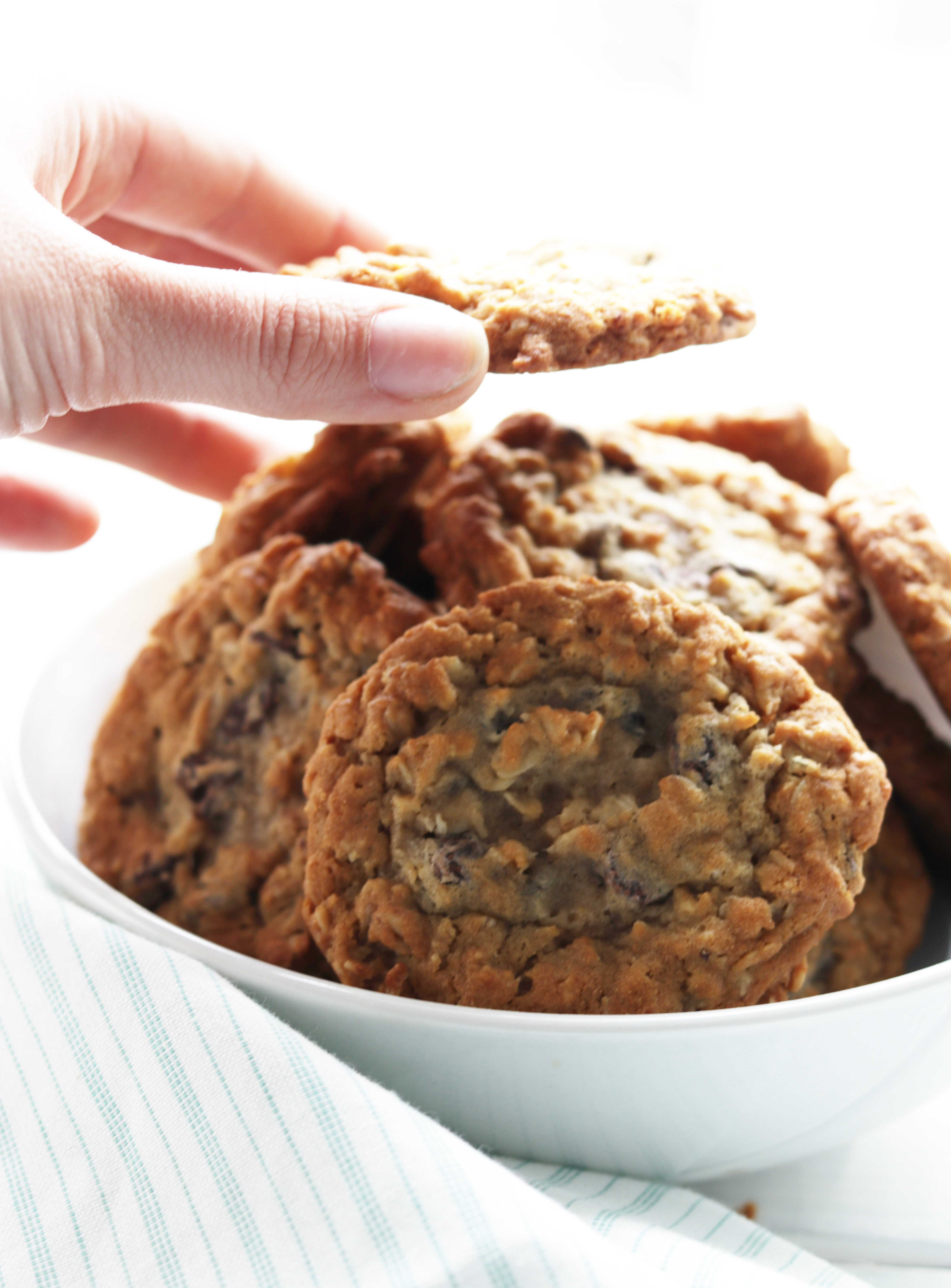 You'll love these soft and chewy chocolate chip oatmeal cookies so much, you might just want to have 2!
