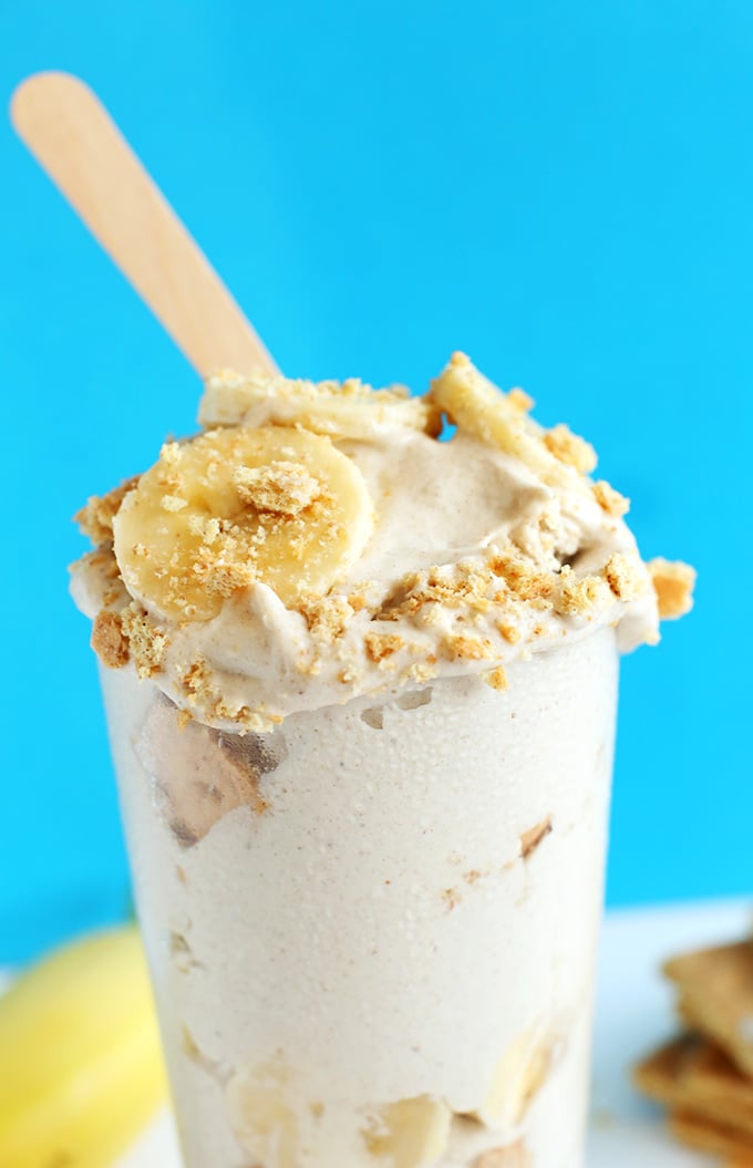 This vegan banana blizzard is a refreshing, healthy treat. It's perfect for breakfast or as a light dessert