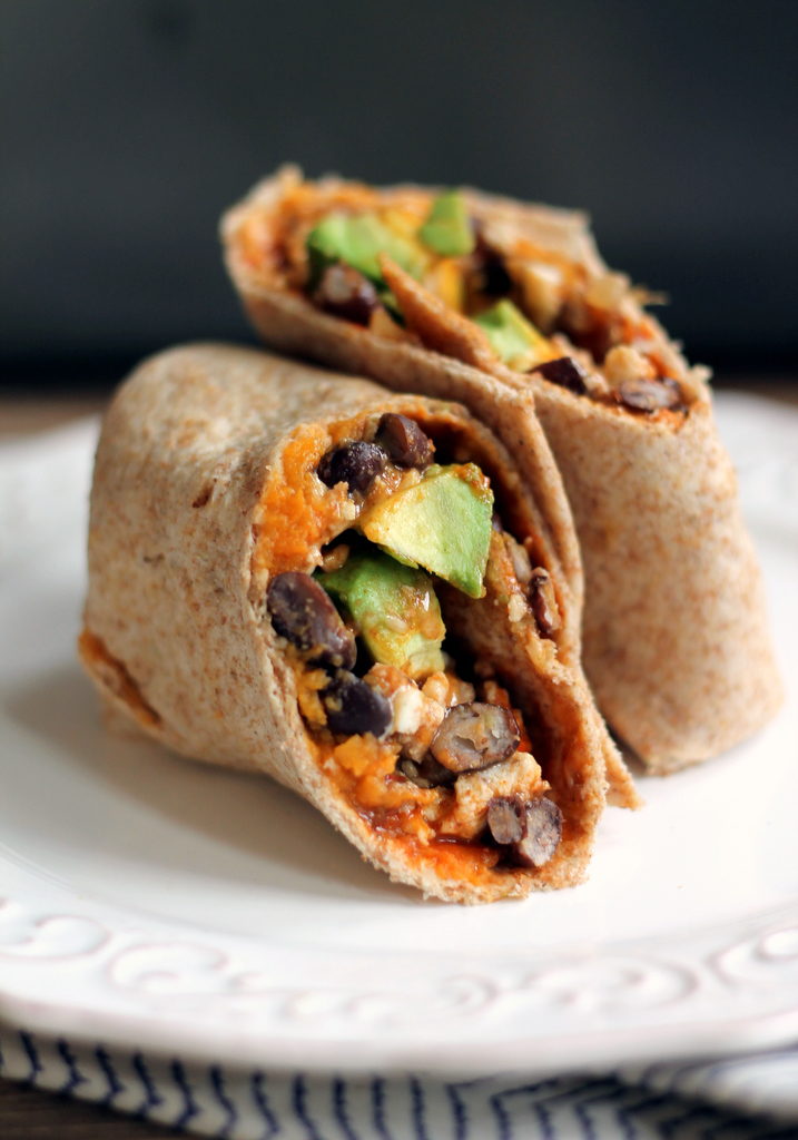 This sweet potato and black bean breakfast burrito is a healthy, flavorful breakfast option that's packed with nutrients