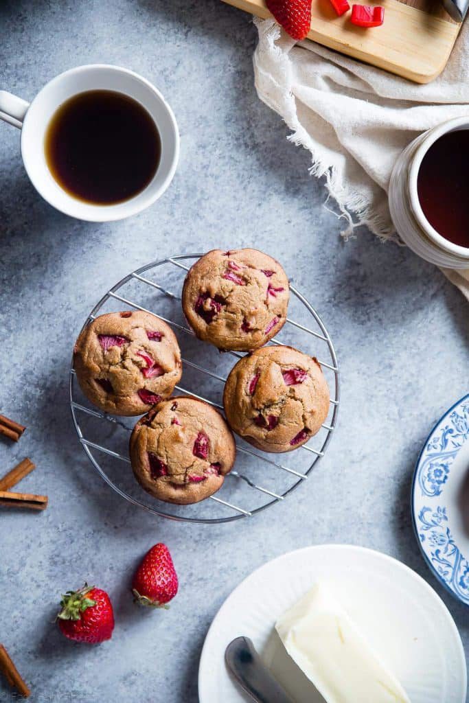 10 Healthy Summer Rhubarb Recipes; here are ten healthy gluten and dairy free rhubarb recipes for your left over rhubarb fruit! || Nikki's Plate www.nikkisplate.com