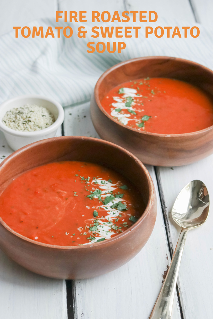 How to make a delicious vegan roasted sweet potato and tomato soup