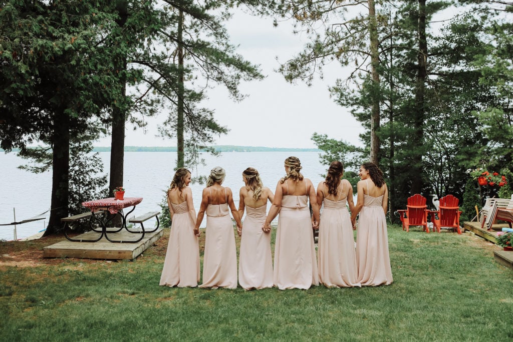 My wedding in review - outdoor wedding, bride, bridesmaids, ceremony, wedding dress.