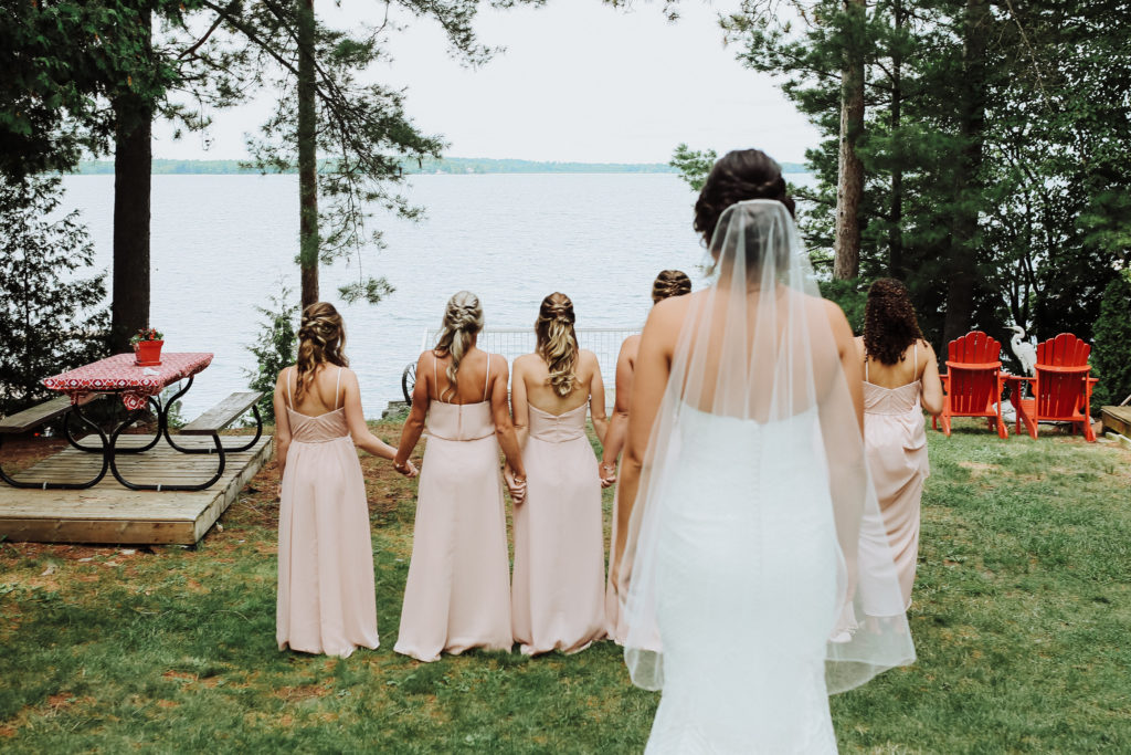 My wedding in review - outdoor wedding, bride, bridesmaids, ceremony, wedding dress.