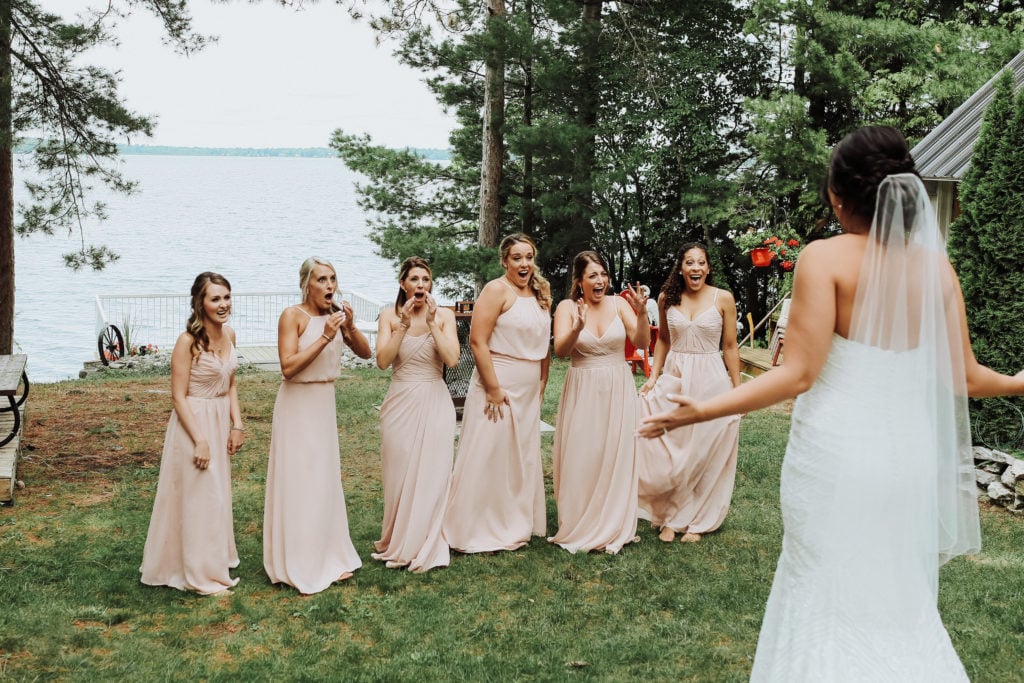 My wedding in review - outdoor wedding, bride, bridesmaids, ceremony, wedding dress.