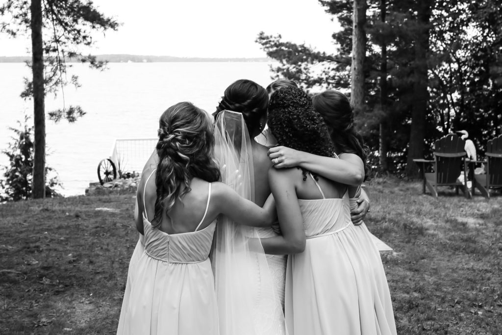 My wedding in review - outdoor wedding, bride, bridesmaids, ceremony, wedding dress.