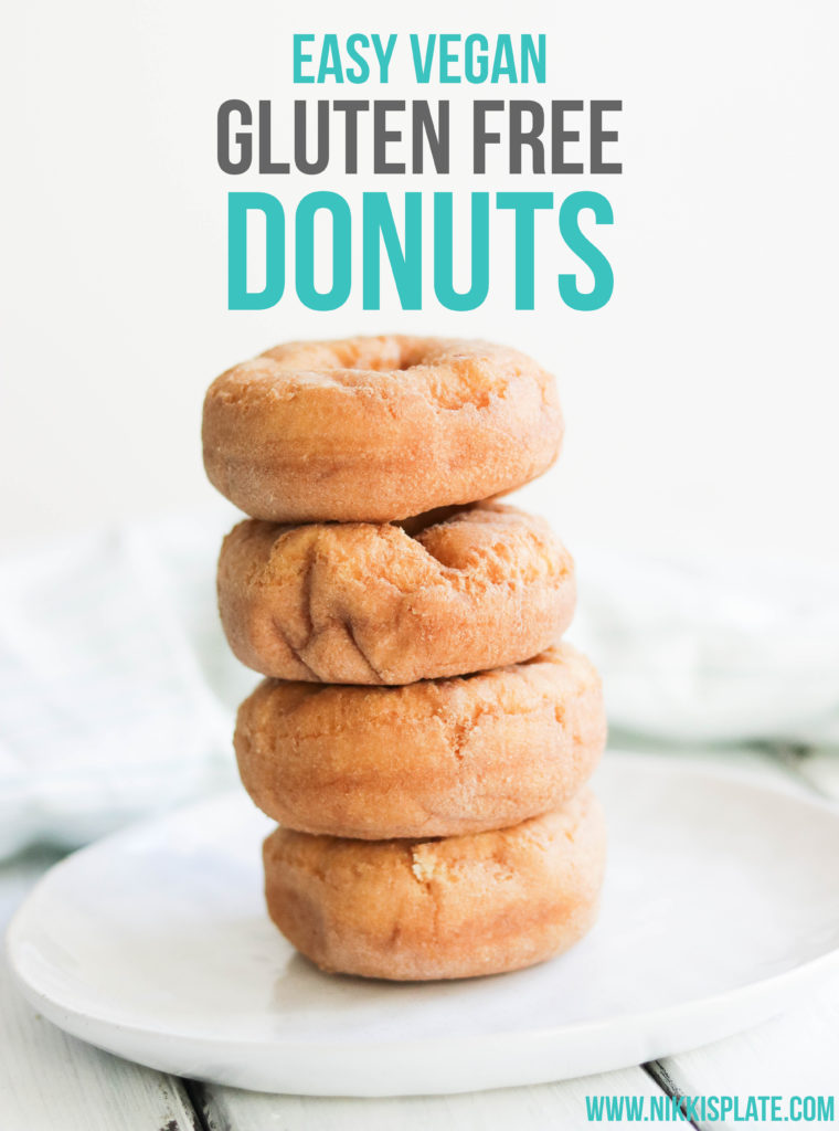 Plain Gluten Free Donuts; delicious easy vegan and gluten-free donuts. Healthier version of your favourite dessert and snack. Treat yourself to a soft, fluffy, oat flour donut. Refined sugar free!