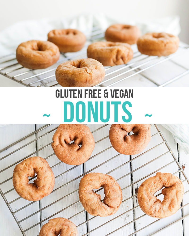 Plain Gluten Free Donuts; delicious easy vegan and gluten-free donuts. Healthier version of your favourite dessert and snack. Treat yourself to a soft, fluffy, oat flour donut. Refined sugar free!