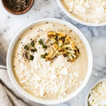 15 Creamy Vegan Soup Recipes; Easy and healthy cozy vegan soups to help warm you up this holiday season. {Dairy Free, Egg Free, Meatless}